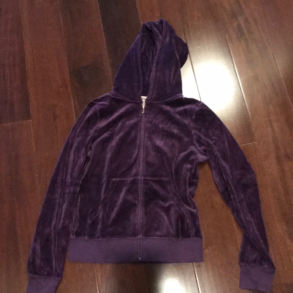 Juicy Couture Purple Velour zip hoodie